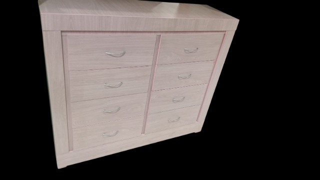 Foto de comodas 8 cajones gris, rosa ,nogal