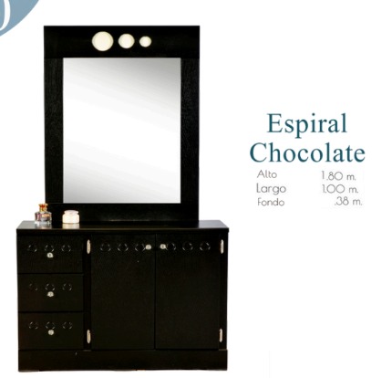 Foto de tocador espiral chocolate