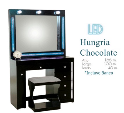 Foto de tocador hungría chocolate / marrón / blanco