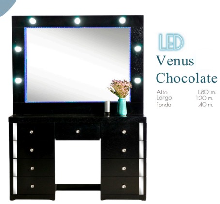 Foto de tocador venus chocolate/ blanco