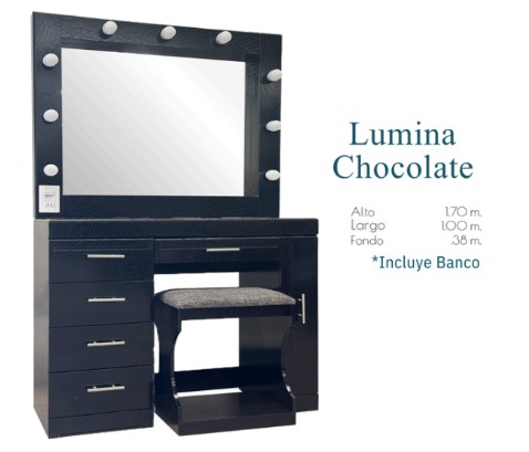 Foto de tocador lumina blanco / chocolate