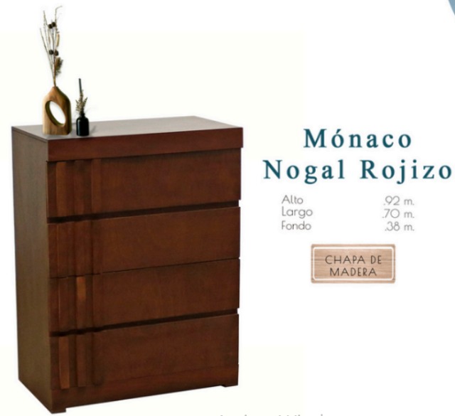 Foto de cómoda mónaco roble clásico / nogal rojizo