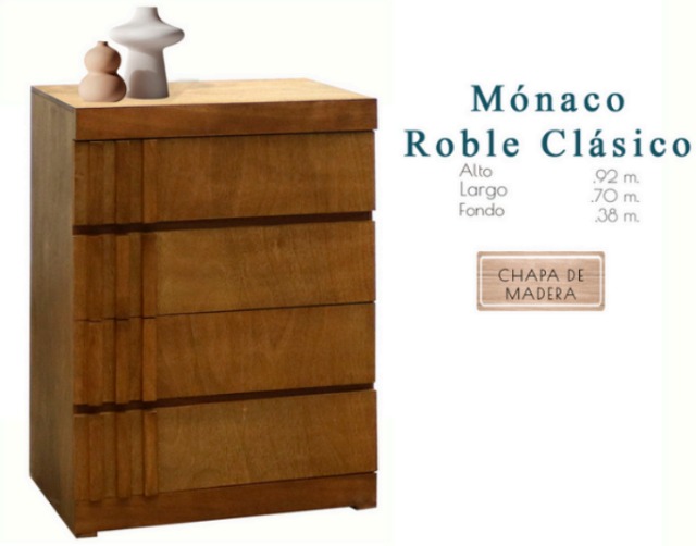 Foto de cómoda mónaco roble clásico / nogal rojizo