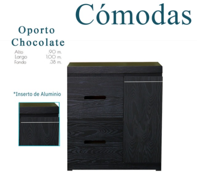 Foto de cómoda oporto blanca / chocolate