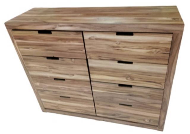 Foto de comoda natural con 8 cajones