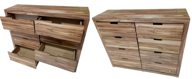 Foto de comoda natural con 8 cajones