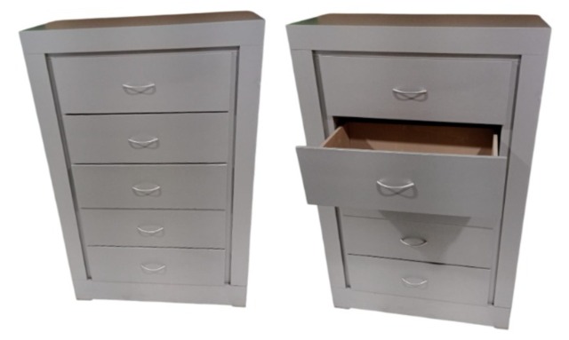 Foto de comoda cubo gris