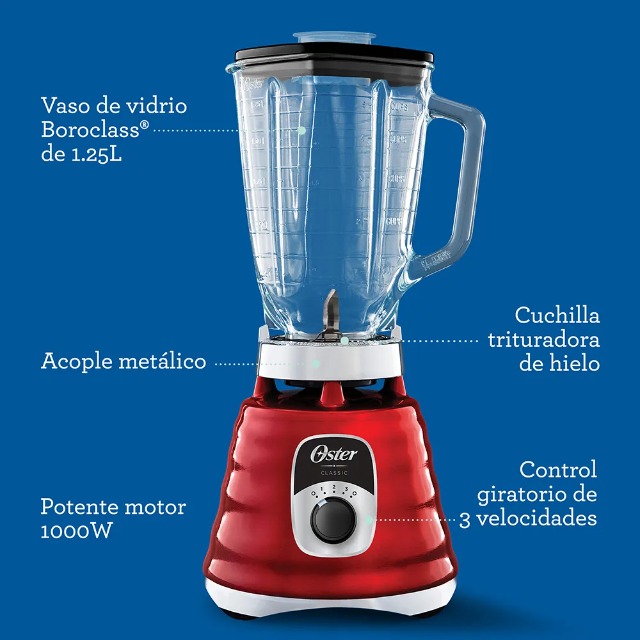 Foto de licuadora roja oster