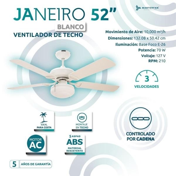 Foto de ventilador de techo janeiro