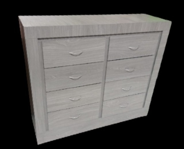 Foto de comodas 8 cajones gris, rosa ,nogal