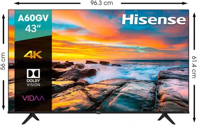 Foto de pantalla hisense 43" uhd