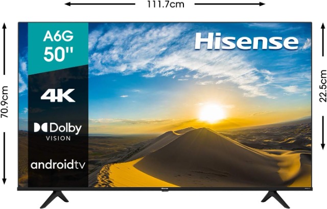 Foto de pantalla hisense 50" uhd