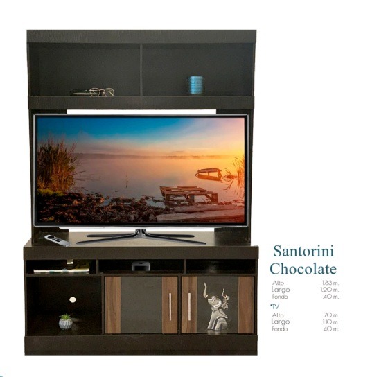 Foto de librero santorini chocolate