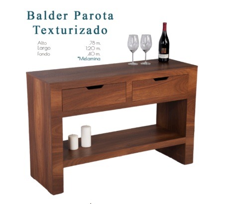 Foto de bufetero balder parota texturizado