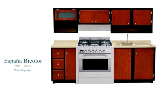 Foto de cocina españa bicolor