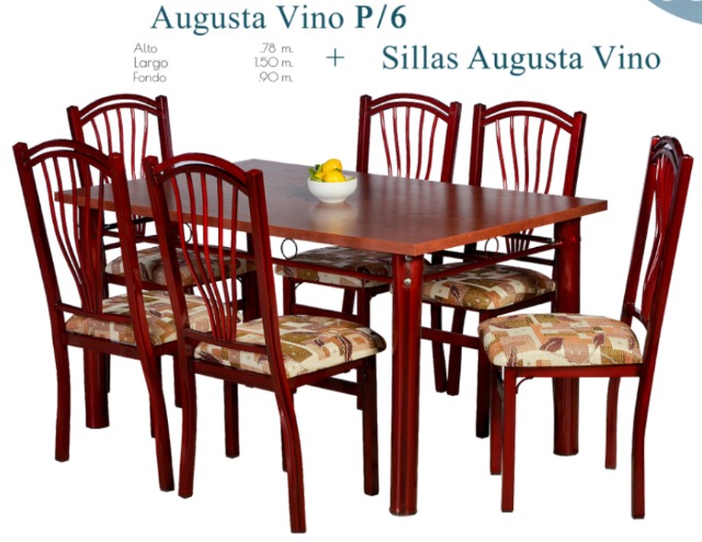 Foto de augusta vino p/6 + sillas augusta vino