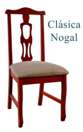 Foto de silla clásica nogal
