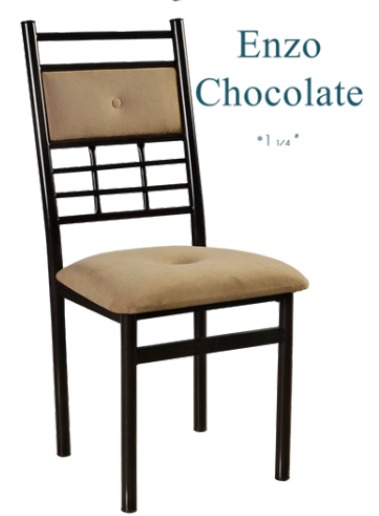 Foto de silla enzo chocolate