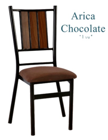 Foto de silla arica chocolate