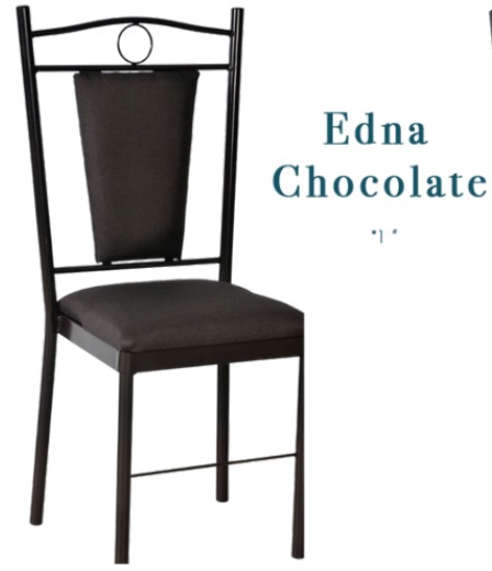 Foto de silla edna chocolate