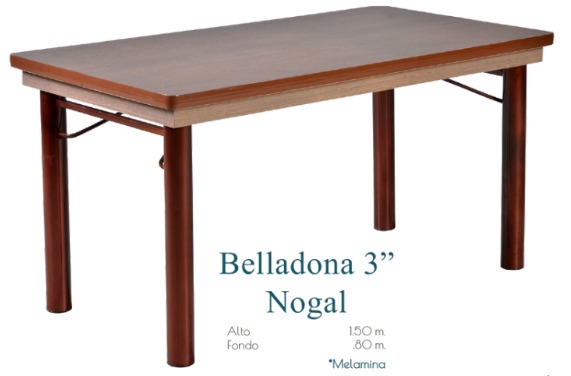 Foto de mesa belladona 3" nogal