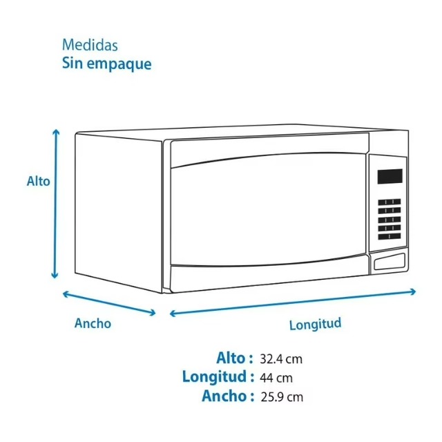 Foto de microondas midea 0.7
