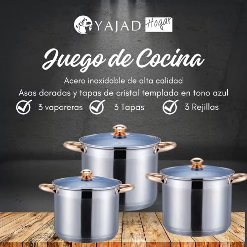 Foto de ollas kitchenette 9 pzas