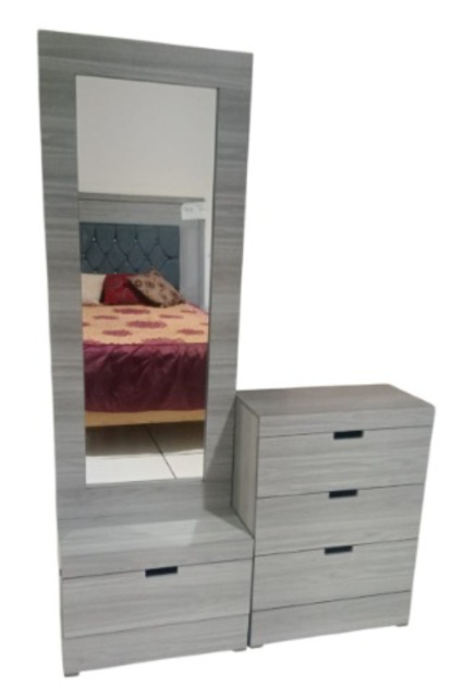 Foto de recamara edith gris matrimonial