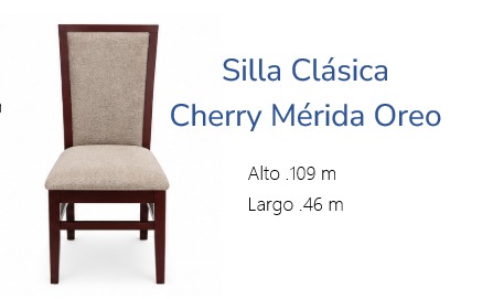 Foto de silla clásica cherry mérida oreo