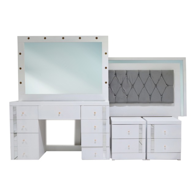 Foto de recámara king size vanity