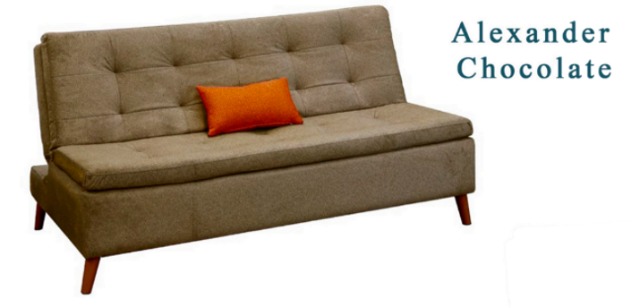 Foto de sofá cama alexander chocolate / gris